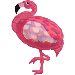 Folieballon Flamingo Holographic - 83 cm